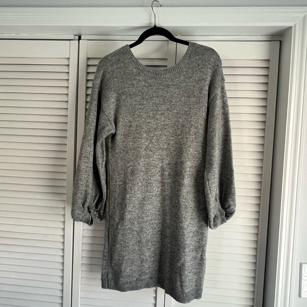 Grey BP Long Sleeve Sweater Dress